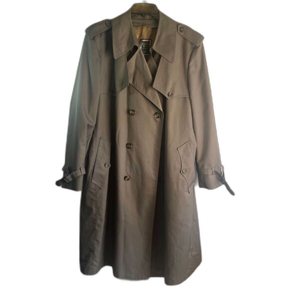 Christian Dior Monsier Mens Double Breasted Classic Trench Coat Size 46R - Picture 15 of 15